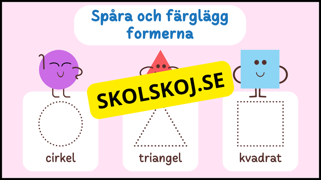 Vi lär oss former - Häfte - Fk - Åk 1