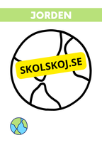 Solsystemet - Akvarellmålning