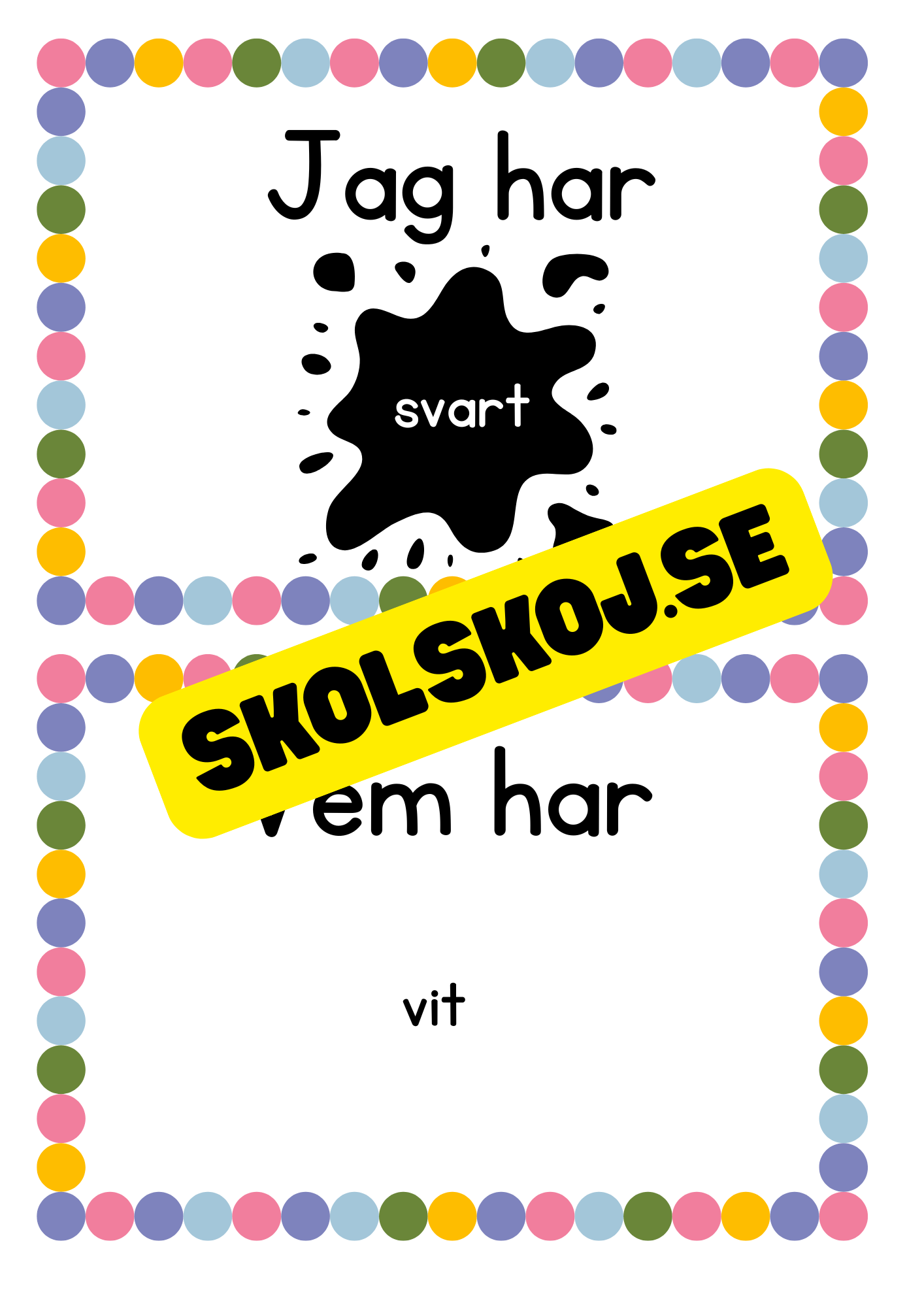 Jag har vem har - Tema färger
