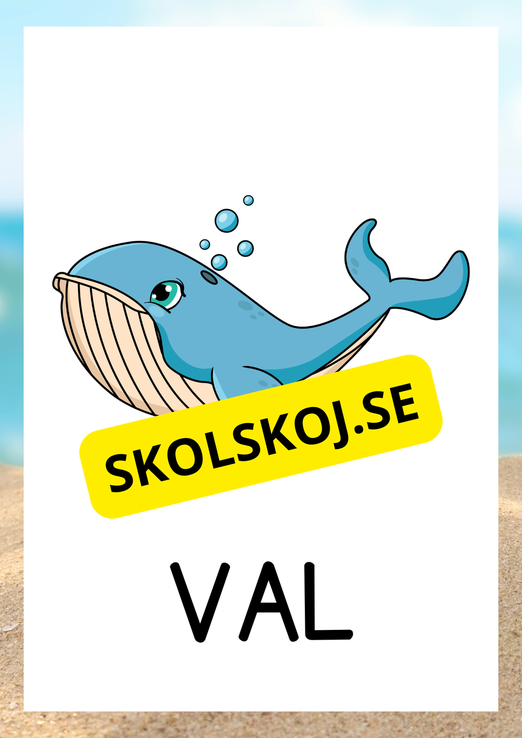 Havsdjur - Bildkort