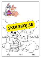 Hej påsk - Målarbok