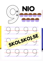 Jag lär mig skriva siffror - 1 - 10