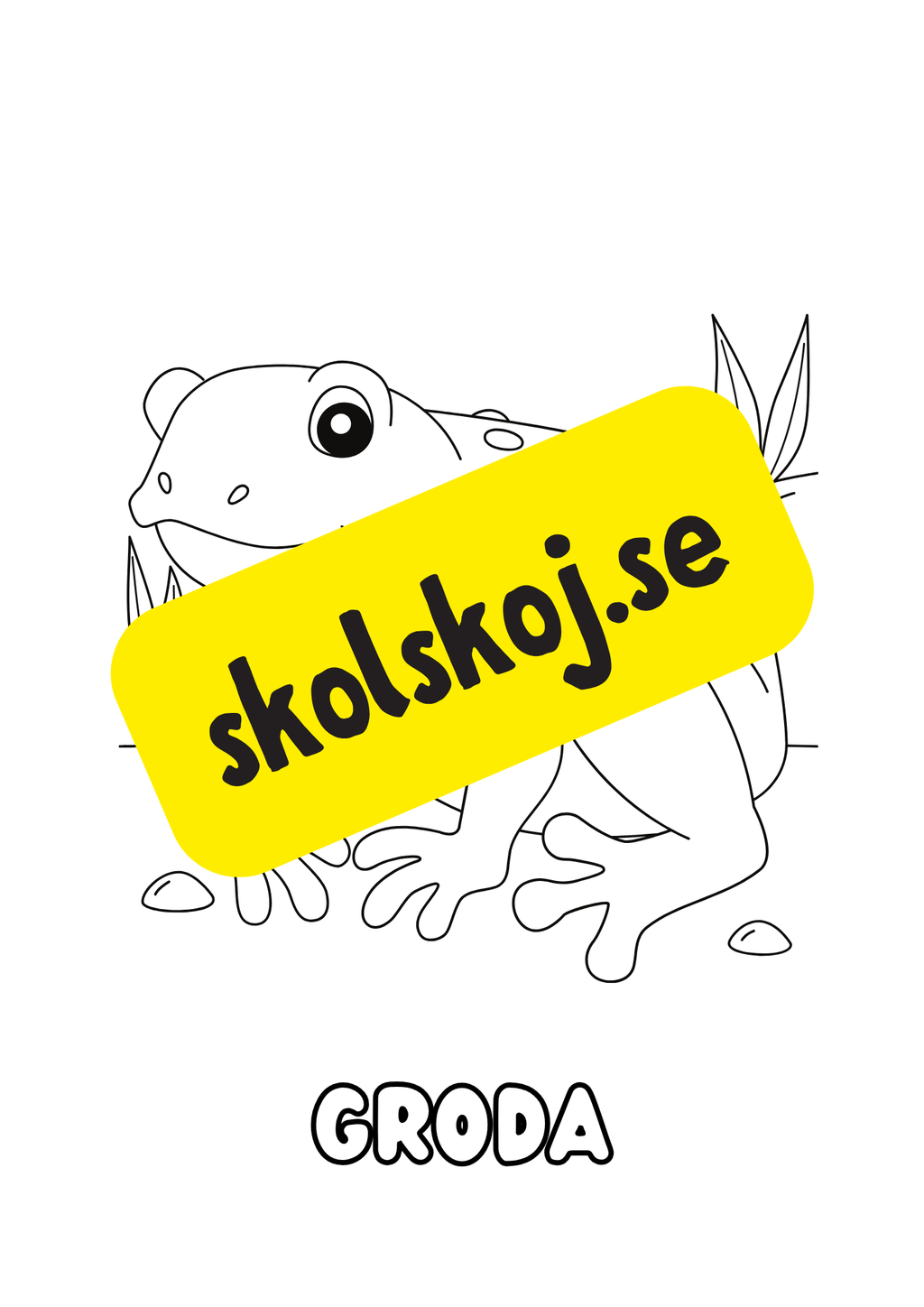 Färgläggningsbok - Djur (25 sidor)