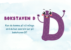 Veckans bokstav - Vi lär oss alfabetet