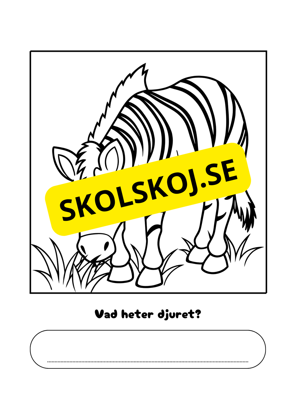 Vad heter djuret?