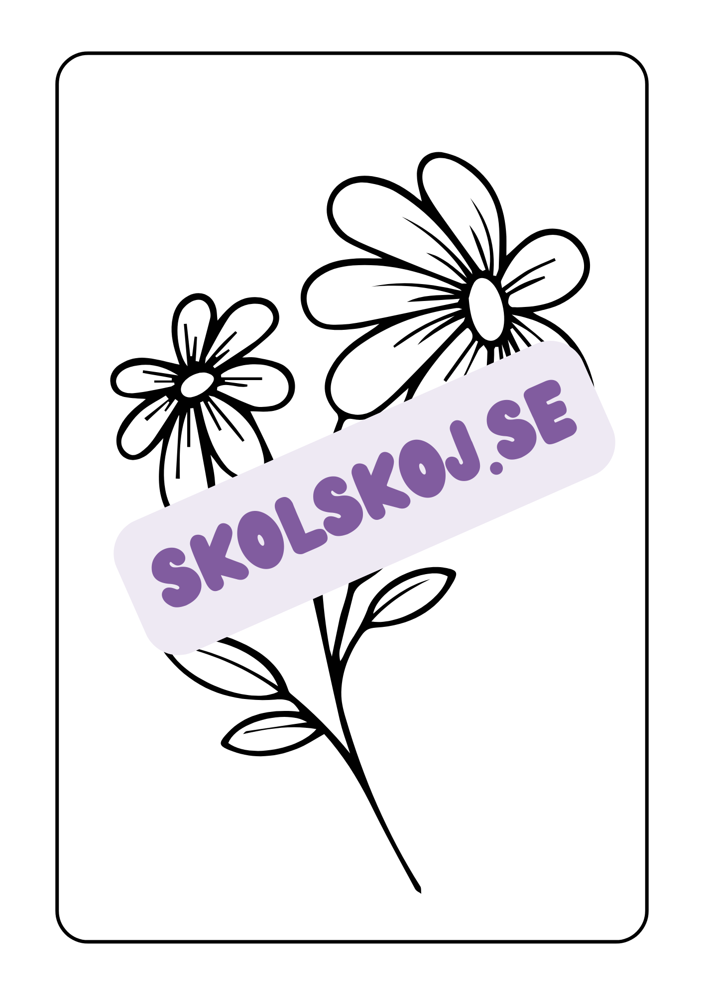 Blommor - Målarbok