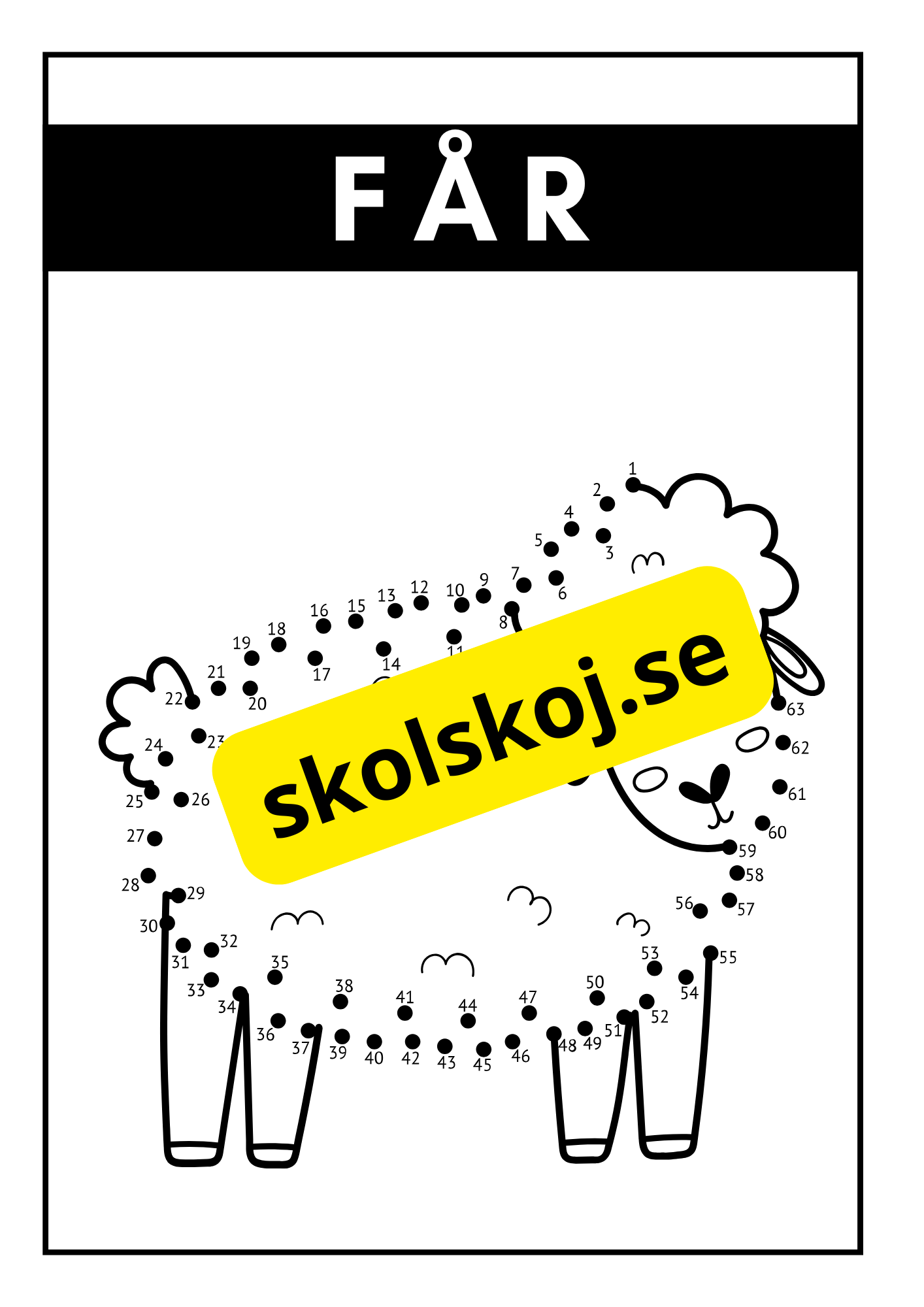 Djuren på bondgården - Prick till prick