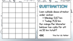 Problemlösning - Addition & subtraktion - Decimalform - Åk 5 - 6