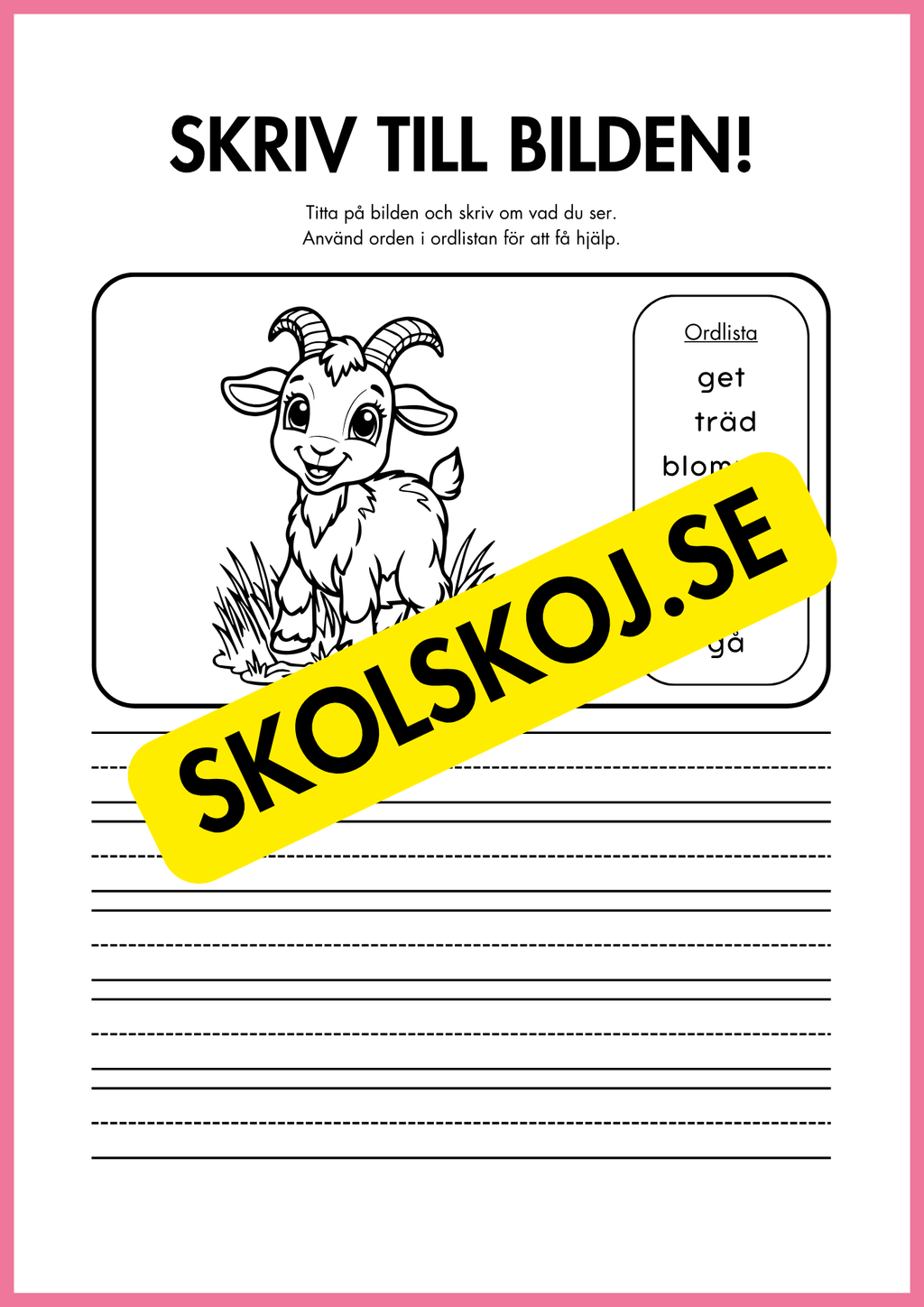Skriv till bilden - 22 sidor