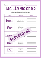 Jag lär mig ord 2 - Häfte