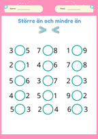 Större än, mindre än och lika med - Häfte