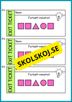 Exit ticket - Årskurs 4 - 5