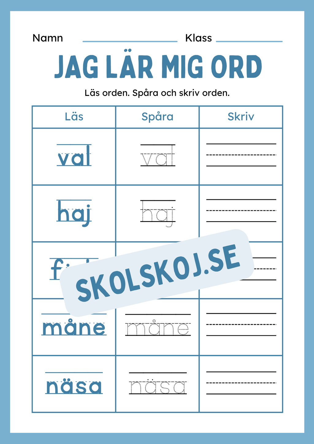 Jag lär mig ord - Häfte