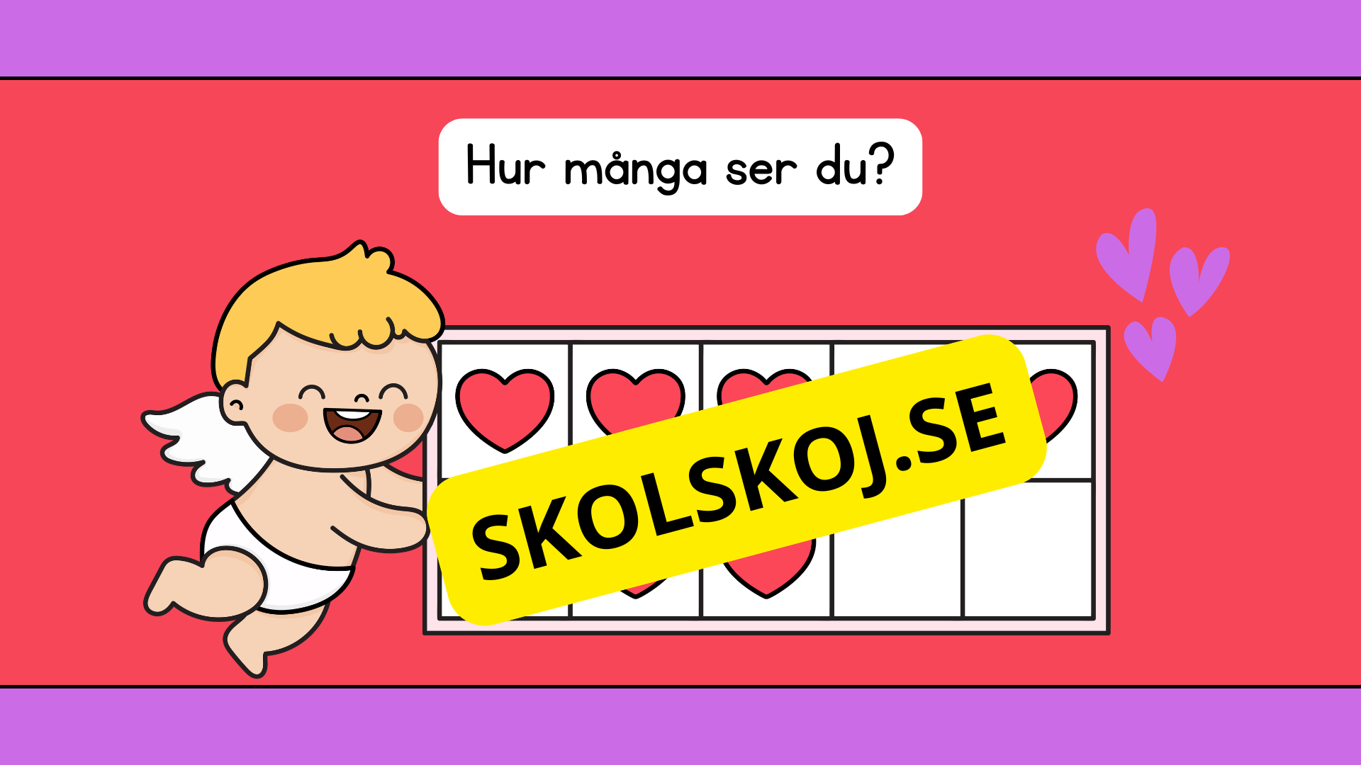 Jag lär mig räkna - Alla hjärtans dag