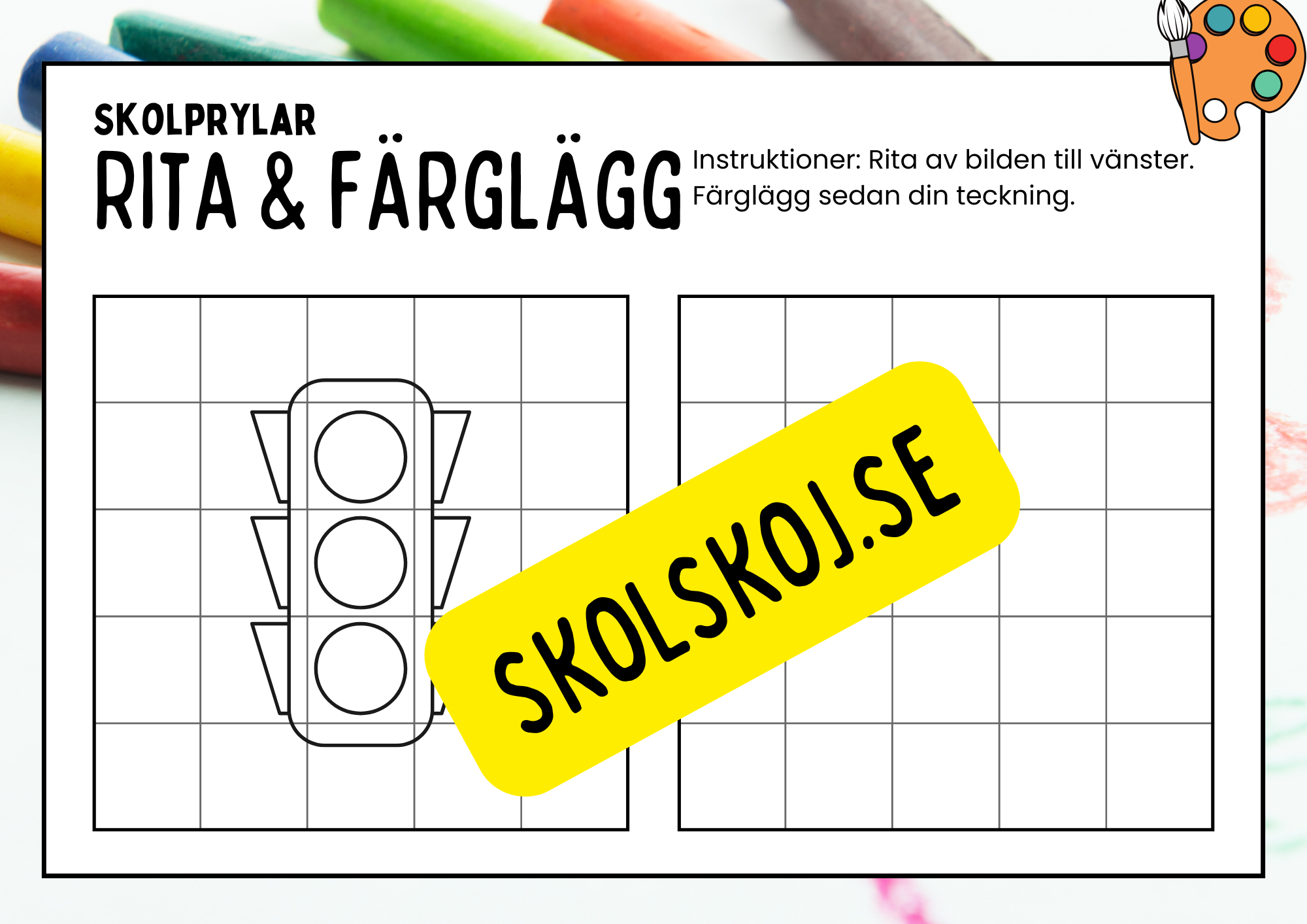 Rita och färglägg - Häfte