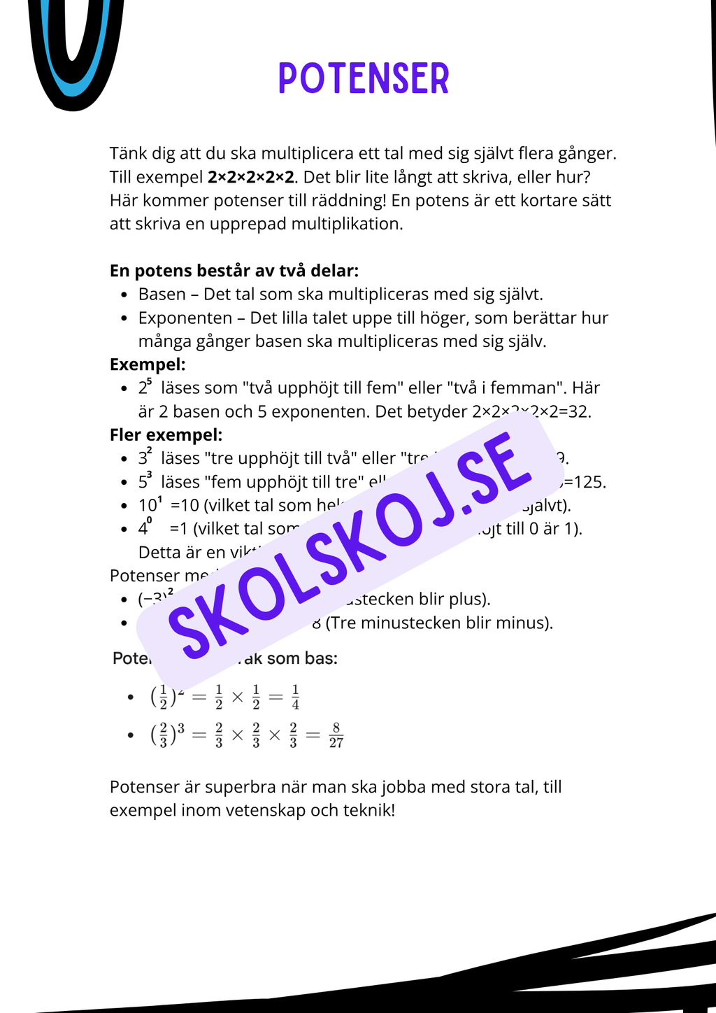 Mattemästaren - Taluppfattning och tals användning - Årskurs 7 - 9