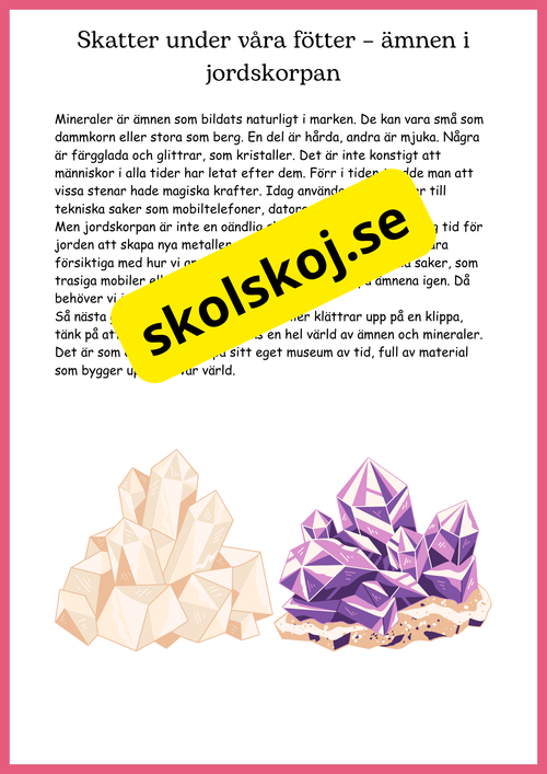 Ämnen överallt - Årskurs 4 - 6