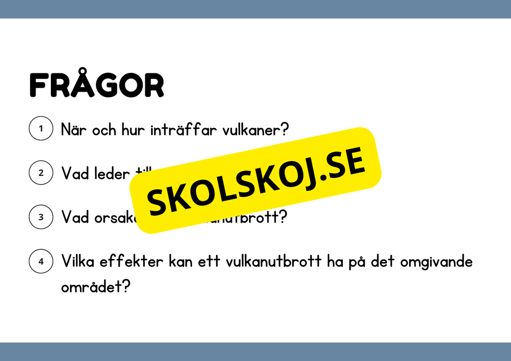 Naturliga katastrofer - Läsförståelse