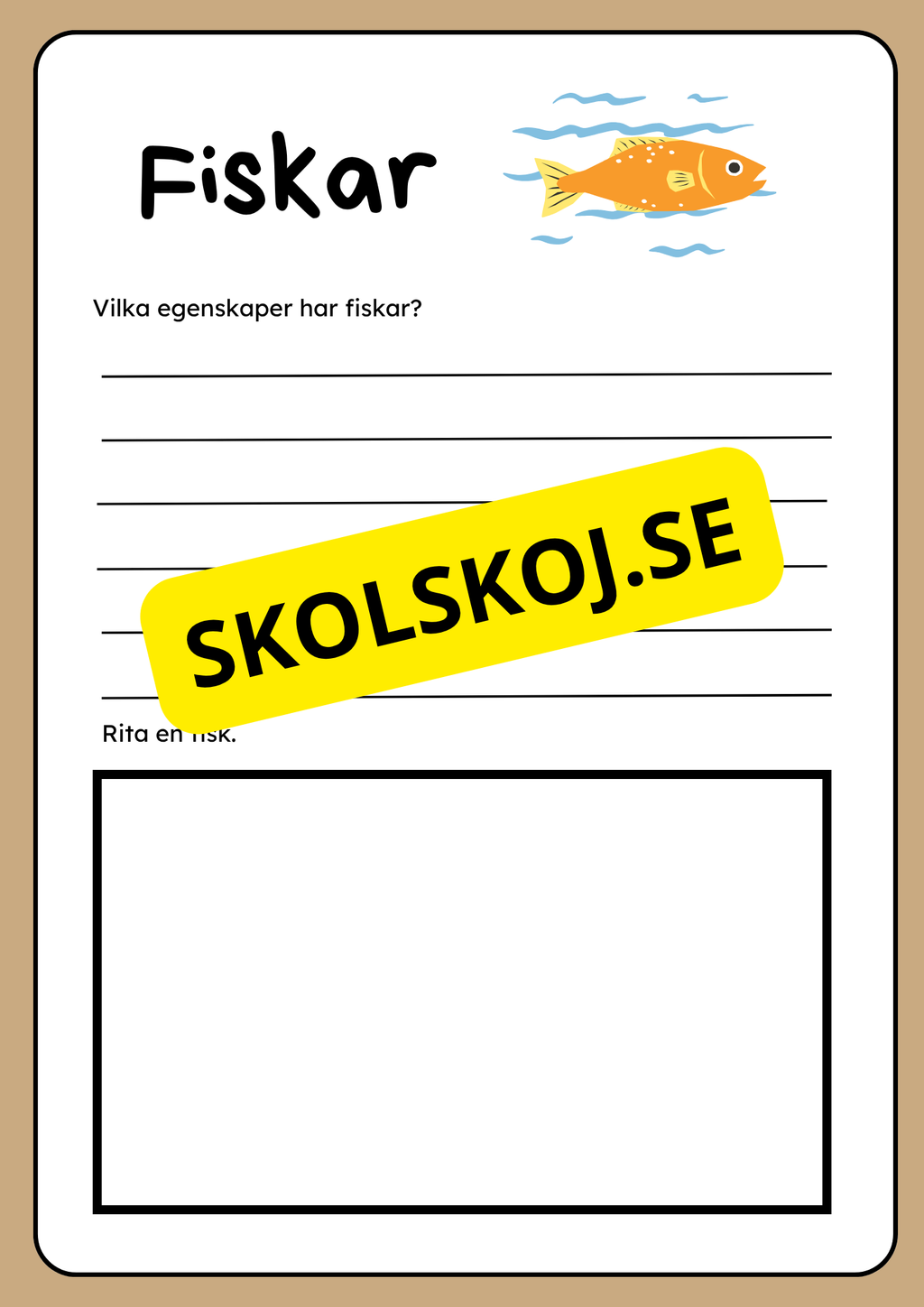 Klassificering av djur - Fakta och uppgifter - Åk 3 - 6