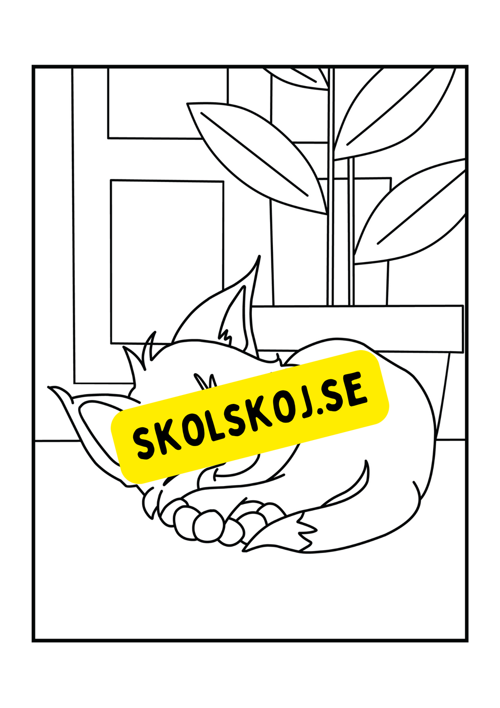Söta katter - Målarbok.