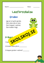 Enkel läsförståelse - Tema djur