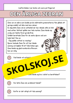 Läsförståelse - Djur- 14 texter