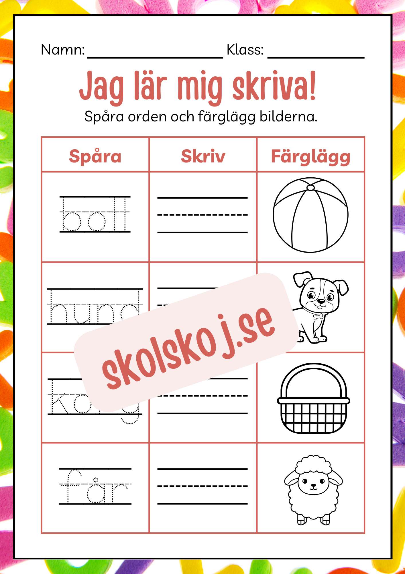 Häfte - Jag lär mig skriva