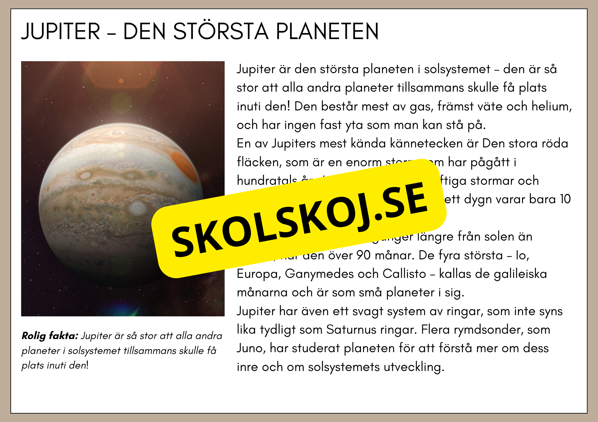 Upptäck solsystemet och skapa din egen planet