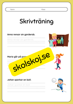 Häfte - Skrivträning