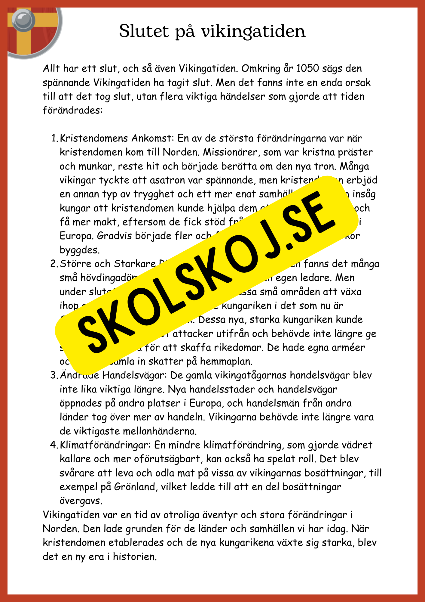 Vikingatiden - Mitt stora äventyrshäfte - Åk 4 - 6