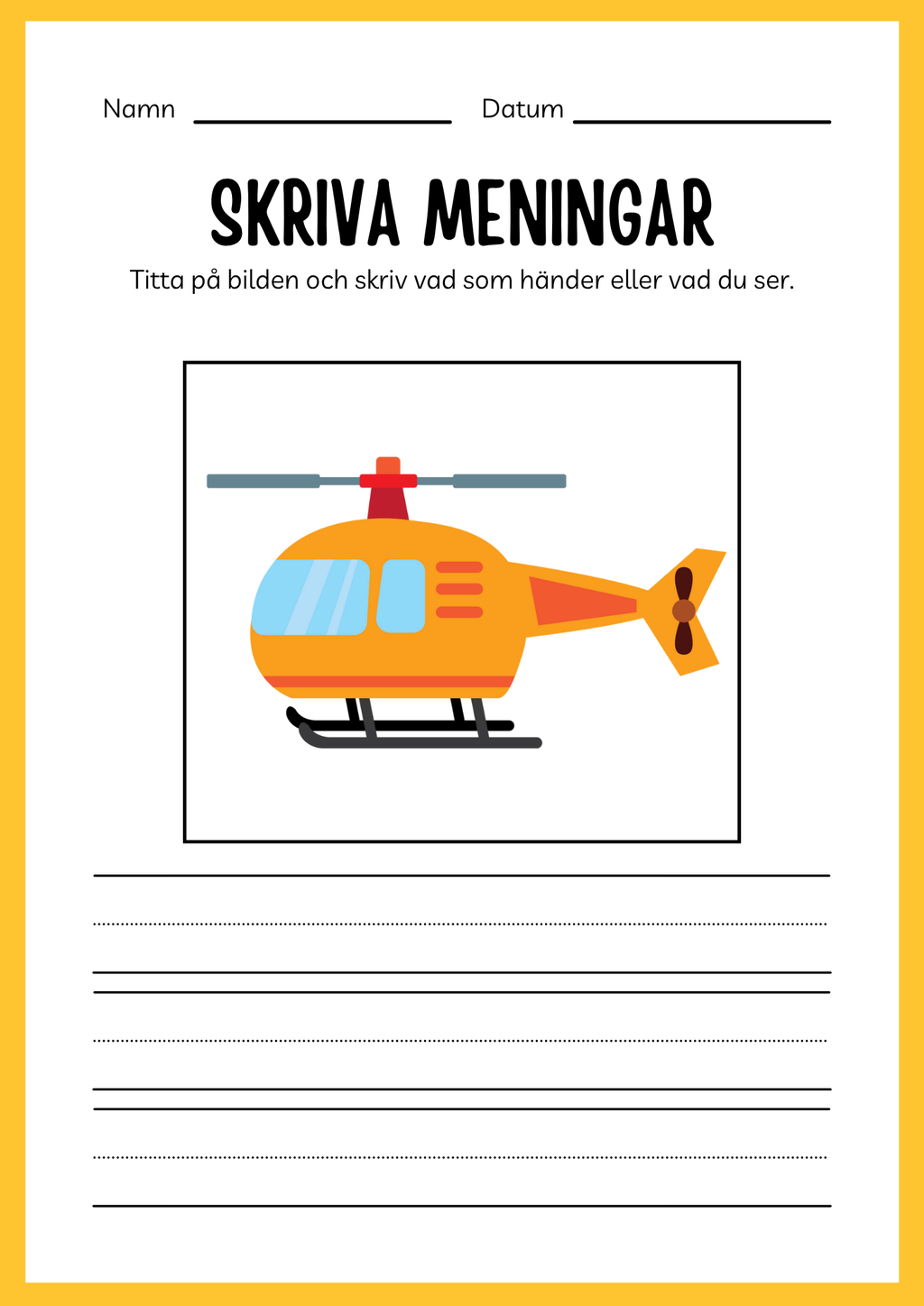 Fordon och färdmedel - Arbetsbok - Blandade uppgifter (24 sidor)
