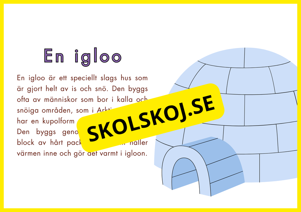 Olika sorters hus - Samhällskunskap åk 1 - 3