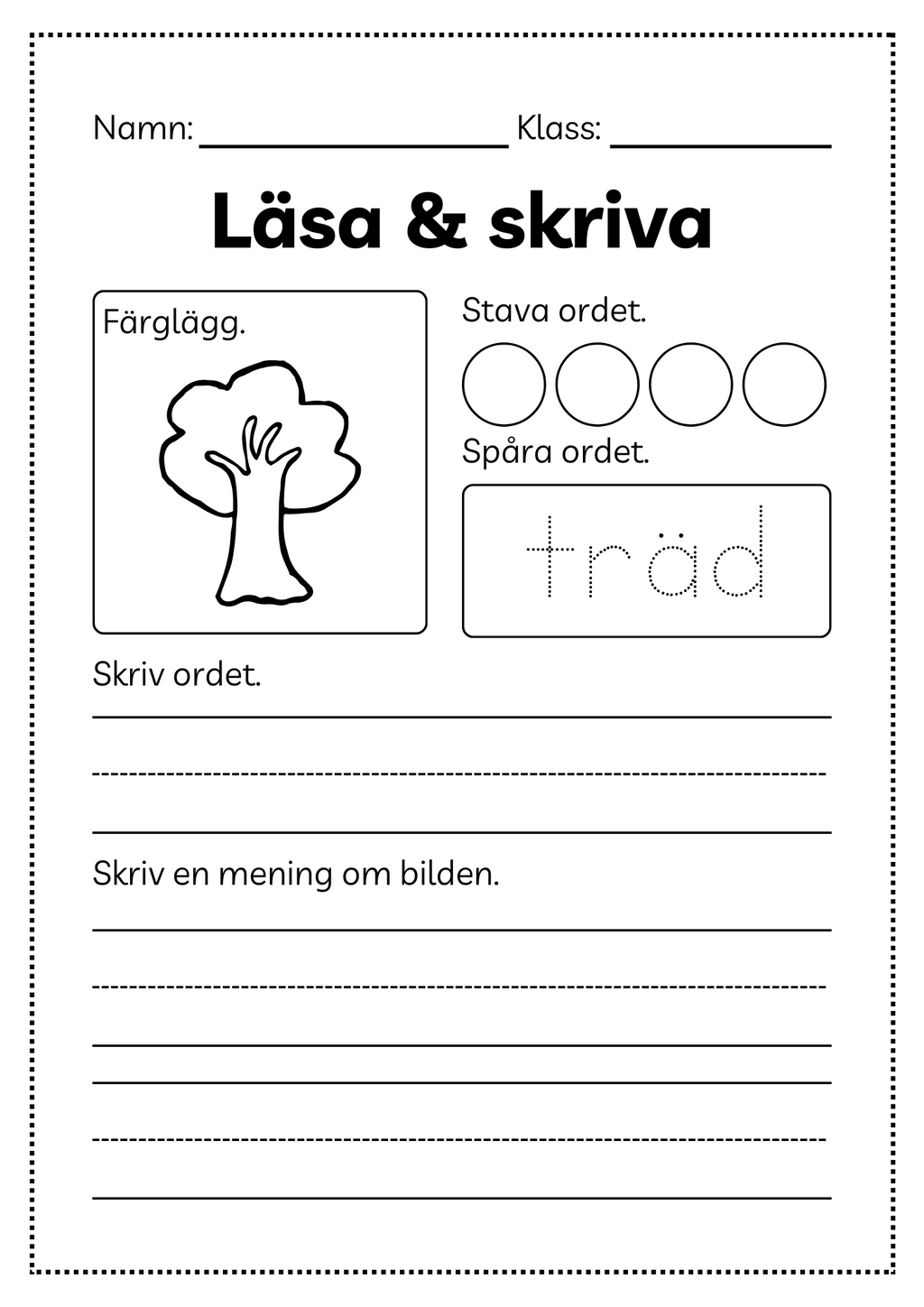Läsa och skriva - Häfte