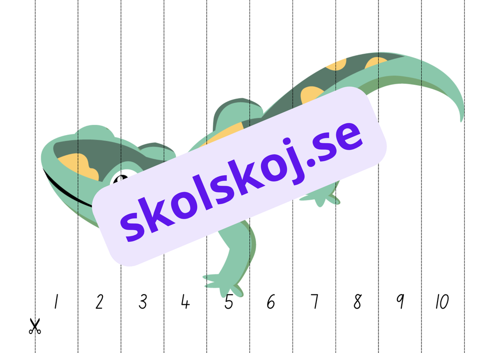 Sifferpussel - Lär dig 1 till 10 på ett roligt sätt