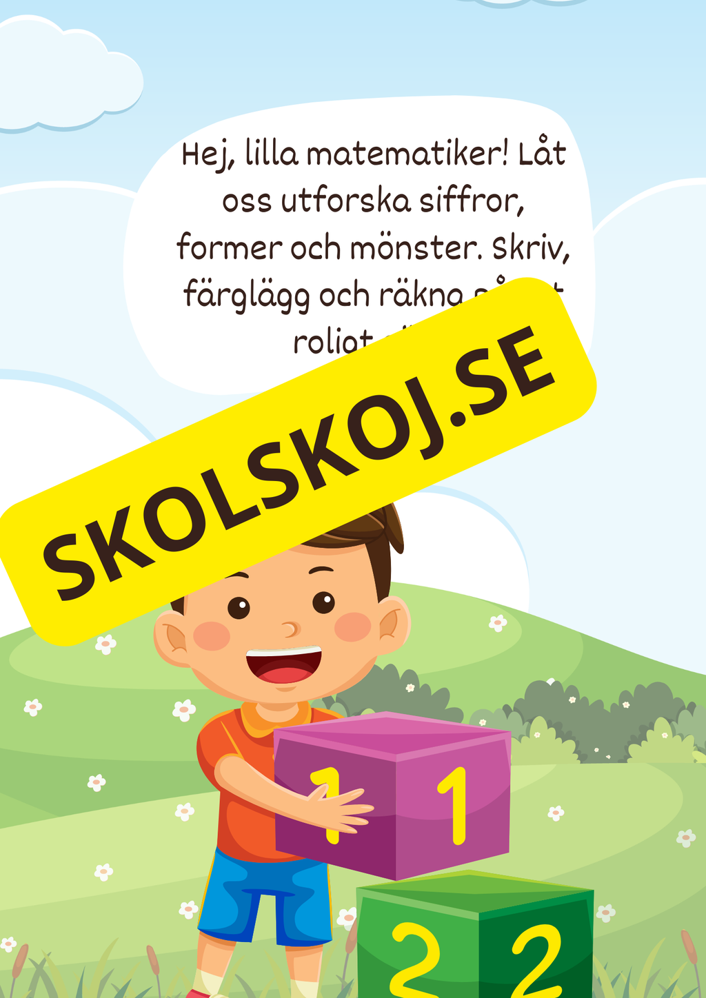Matteäventyr – Arbetsbok för förskolan