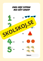 Matteäventyr – Arbetsbok för förskolan