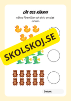 Matteäventyr – Arbetsbok för förskolan