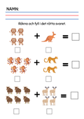 Addition - Förskoleklass - Årskurs 1