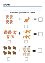 Addition - Förskoleklass - Årskurs 1