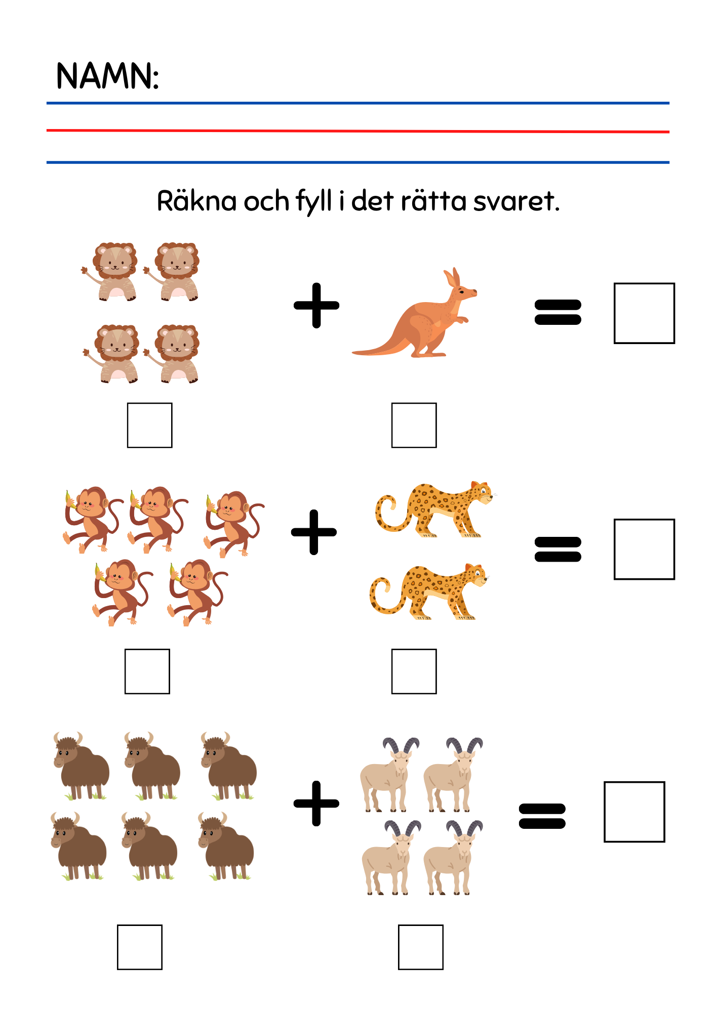 Addition - Förskoleklass - Årskurs 1