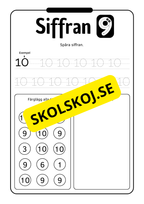 Jag lär mig siffror 0 - 10