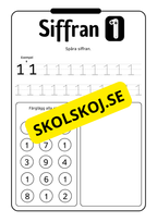 Jag lär mig siffror 0 - 10