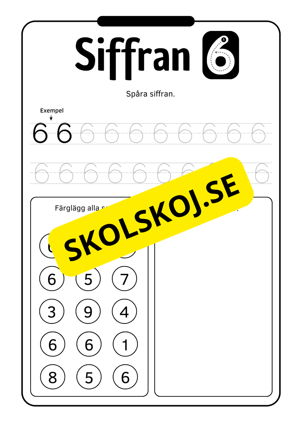 Jag lär mig siffror 0 - 10