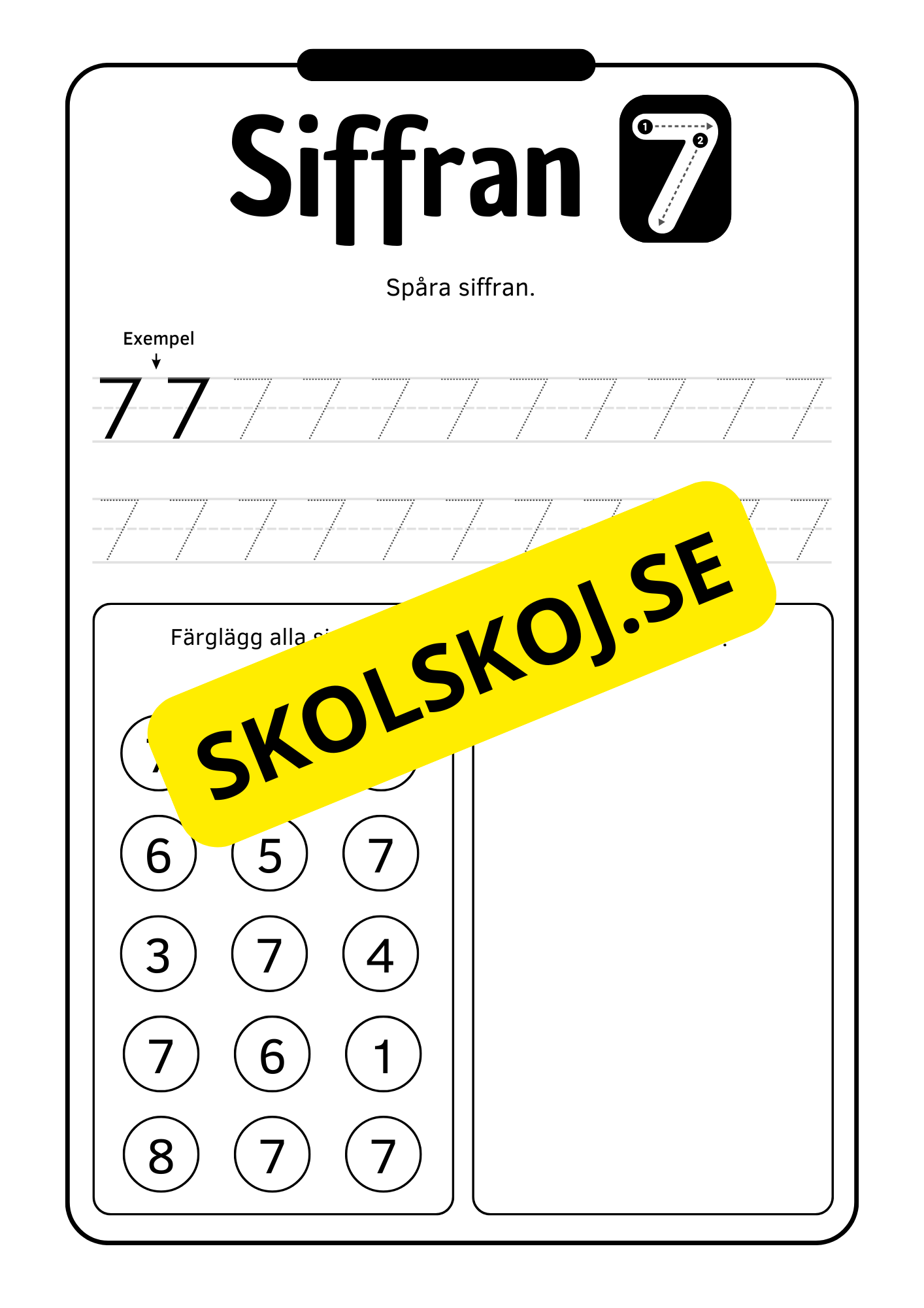 Jag lär mig siffror 0 - 10