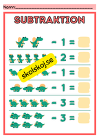 Addition och subtraktion - 0 - 10