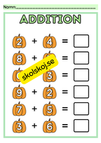 Addition och subtraktion - 0 - 10