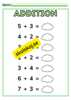 Addition och subtraktion - 0 - 10