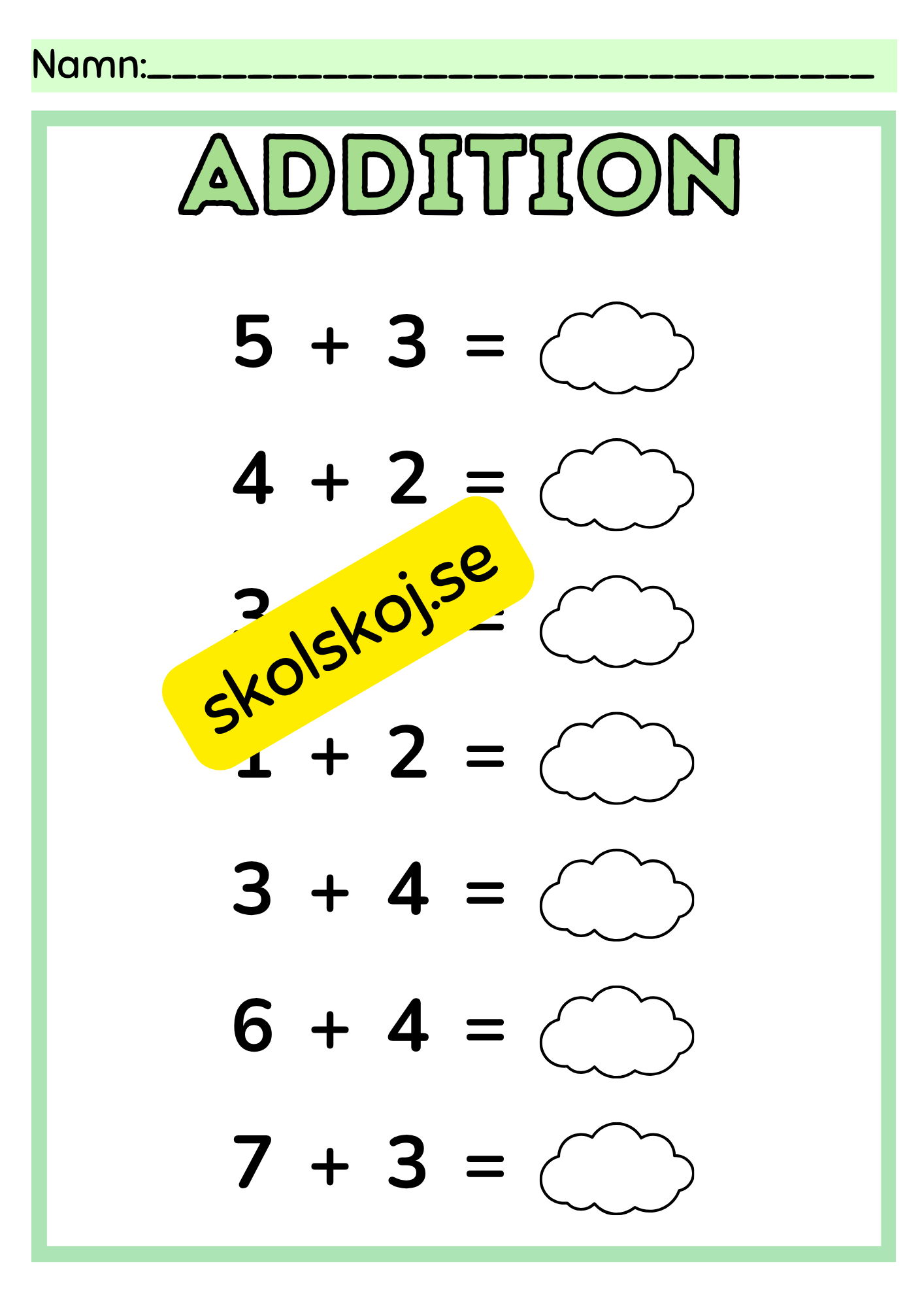 Addition och subtraktion - 0 - 10