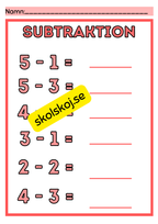 Addition och subtraktion - 0 - 10