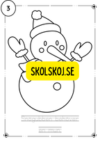 Adventskalender- färglägg och fyll i meningarna